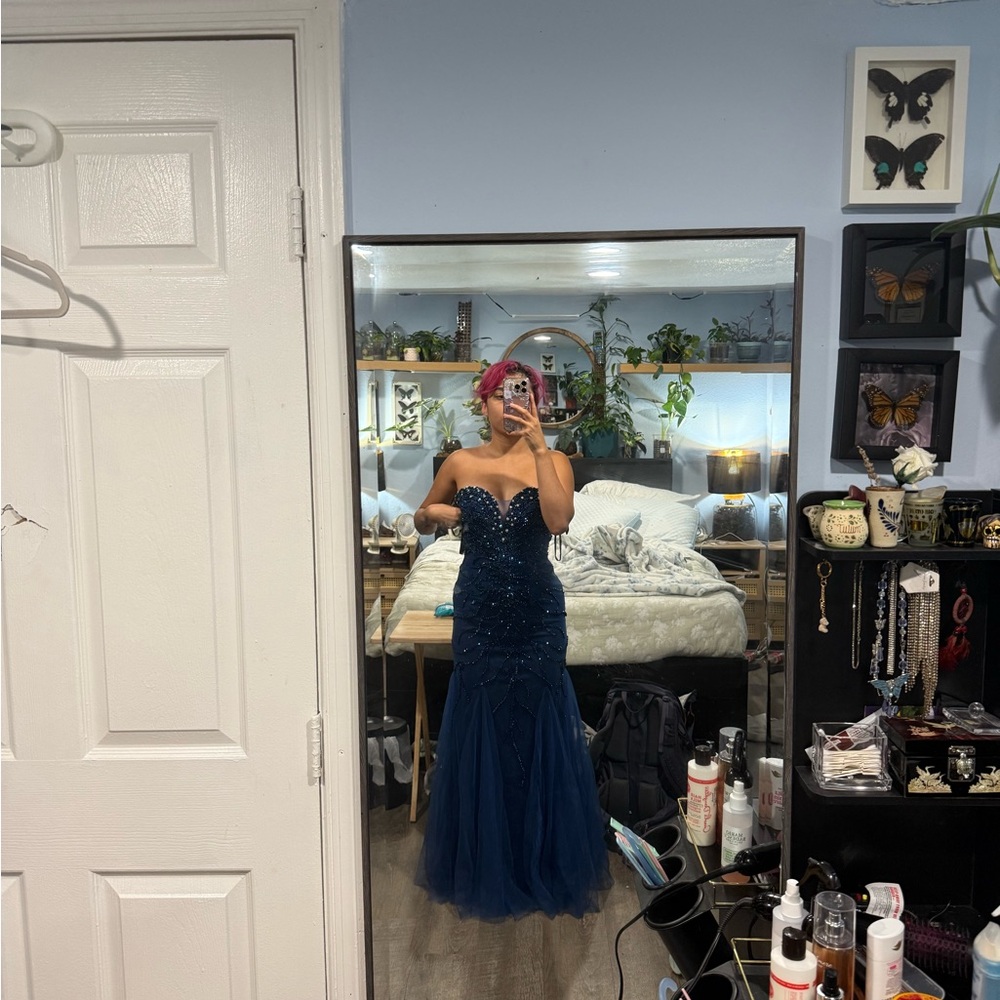 Jovani Midnight Blue Formal Dress